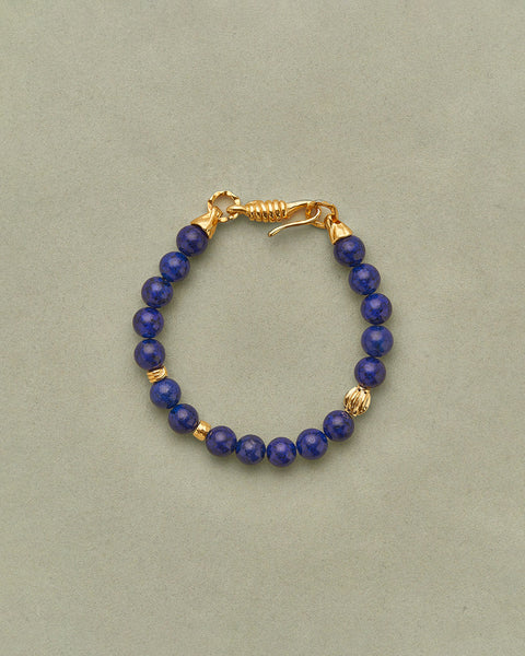 Men's Lapis Bead Bracelet - Lapis Lazuli Bracelet | GT Collection