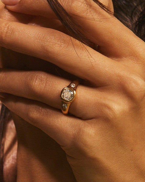 Ceremonial Ring V - Diamond Wedding Ring - Pamela Love