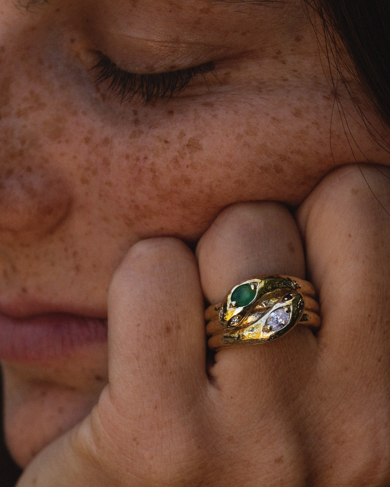 Double Serpente Ring