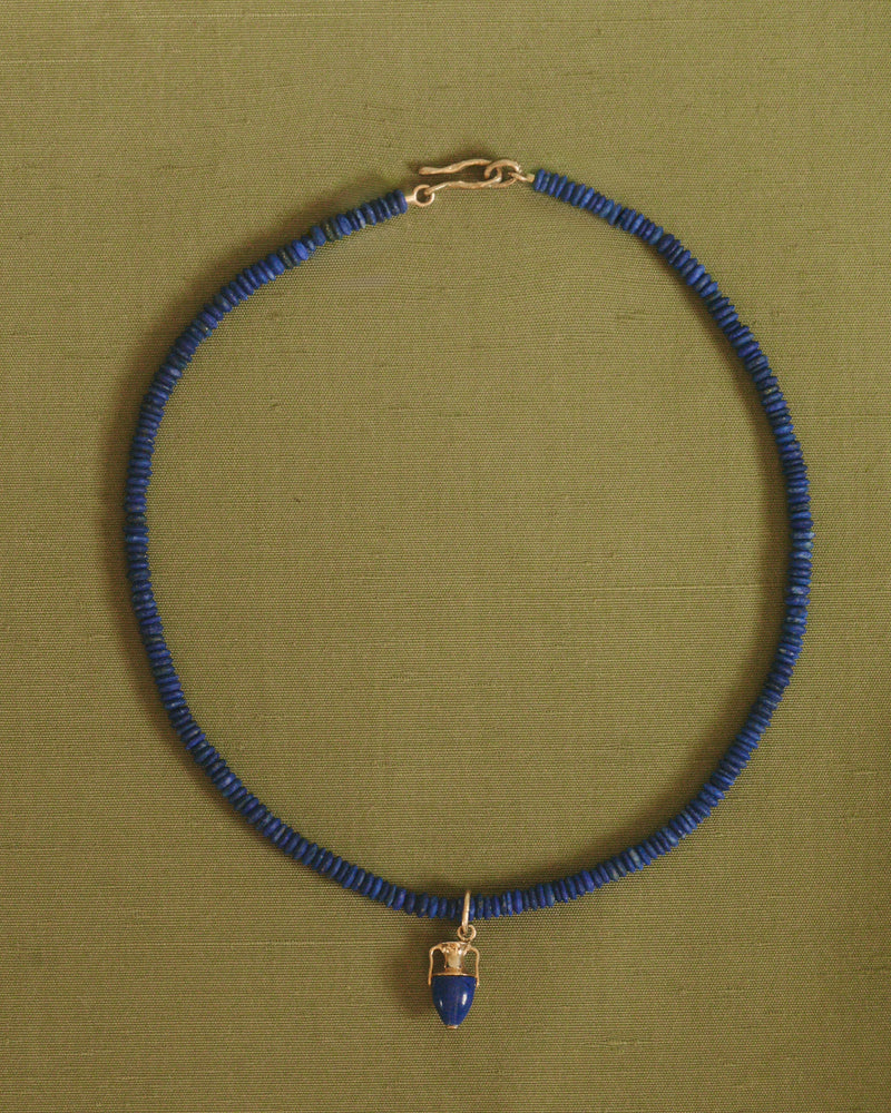 Lapis Rondelle Chain