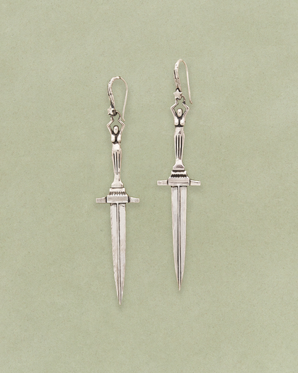 Dagger Earring - Sterling Silver