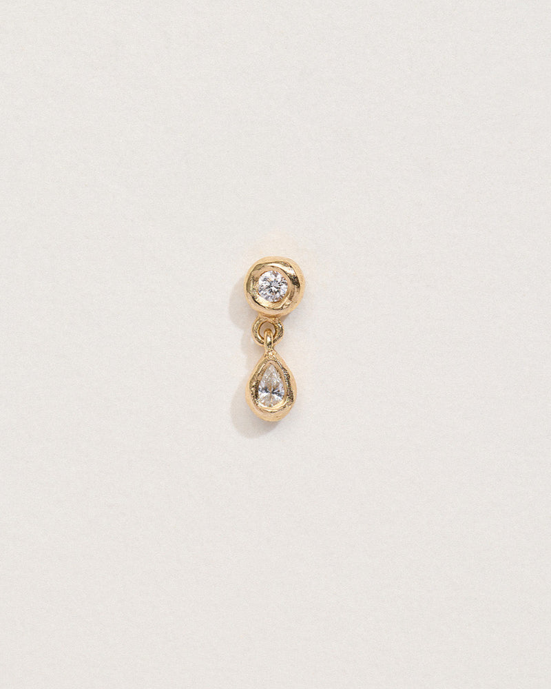 Dot Tear Drop Stud