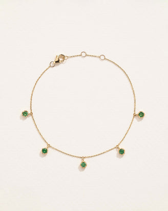 Emerald Station Droplet Bracelet