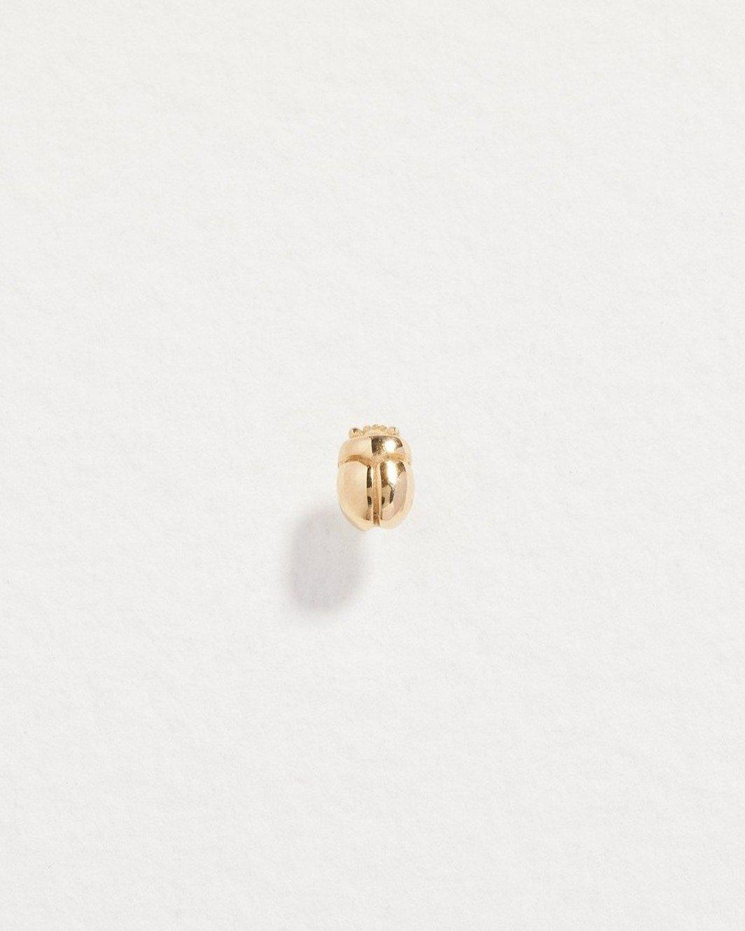 Scarab Stud - Gold Scarab Stud Earring - Pamela Love