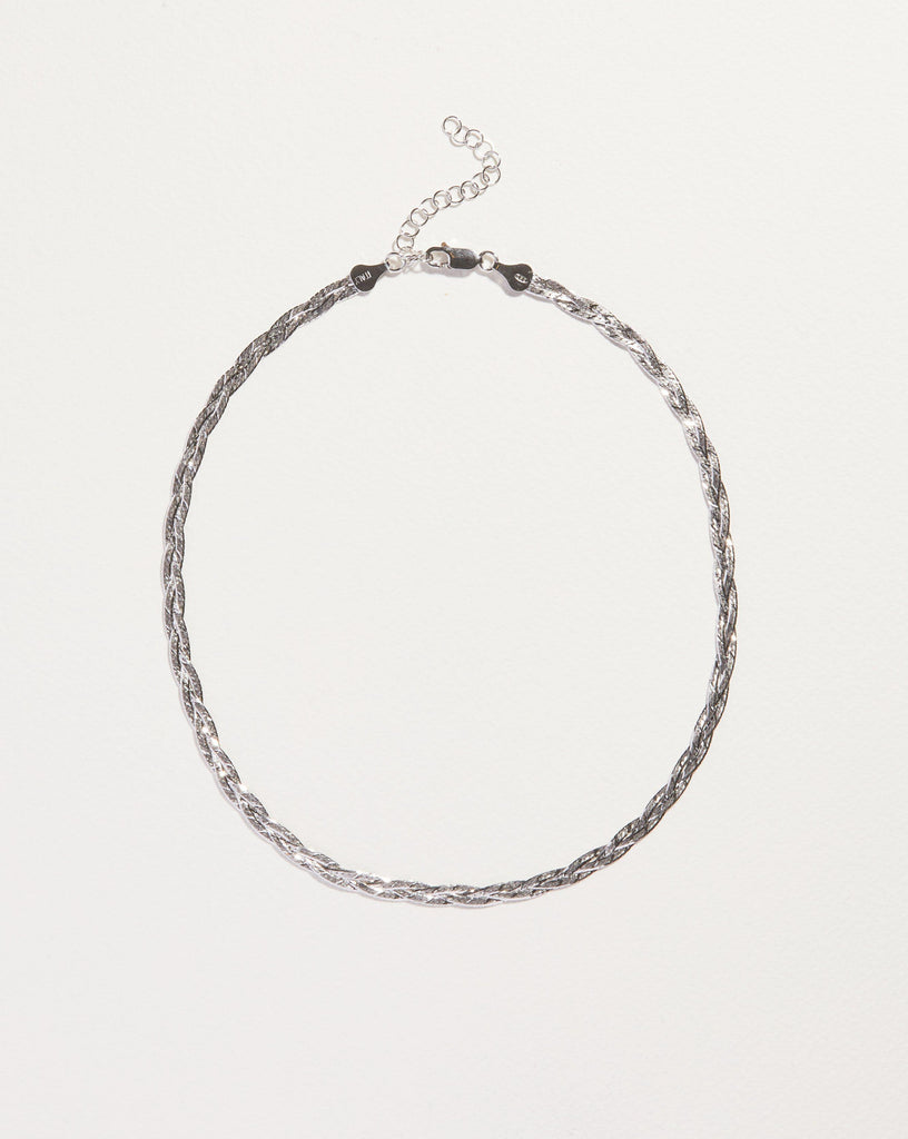 Silver Link Bracelet with Extender Chain from Thailand - Beauty and Love