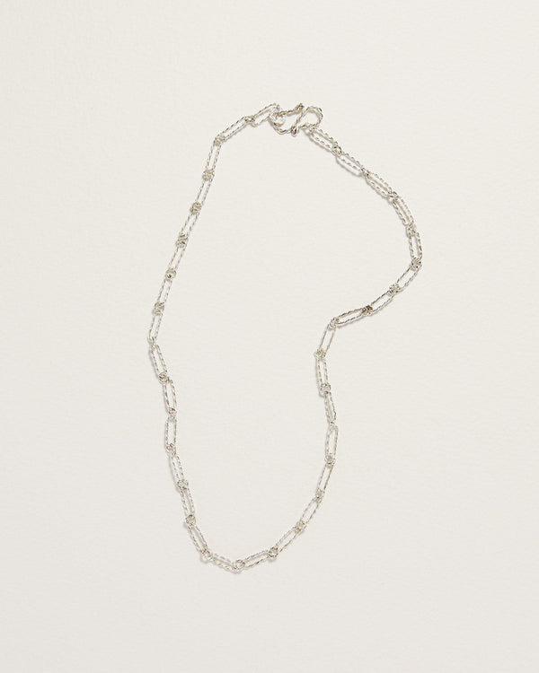 handmade sterling silver link necklace