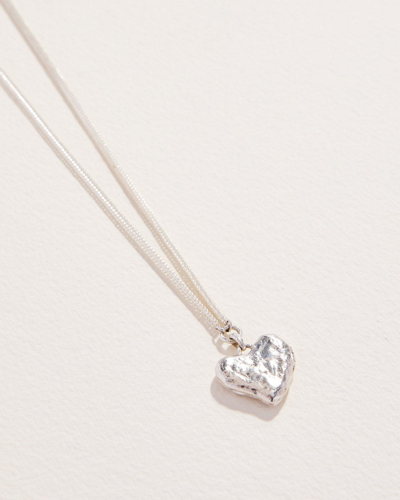 silver heart locket pendant necklace