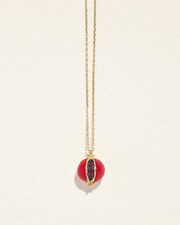 ruby pomegranate necklace