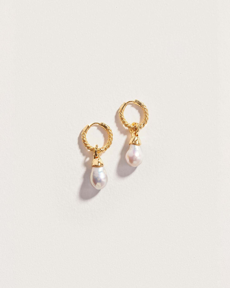 pearl drop earrings