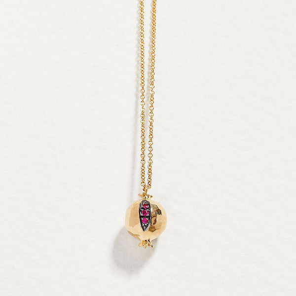 For Ellen- popular Gold Pomegranate pendant