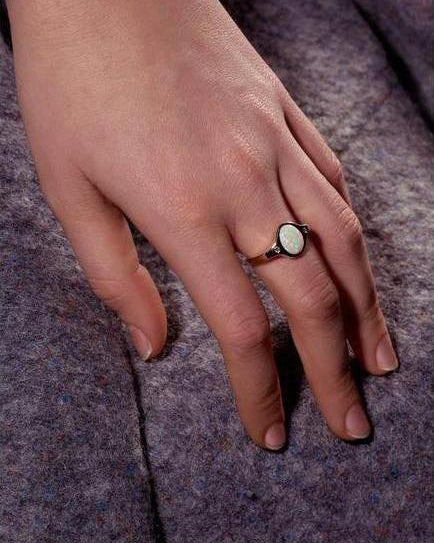 mini essential ring on the model